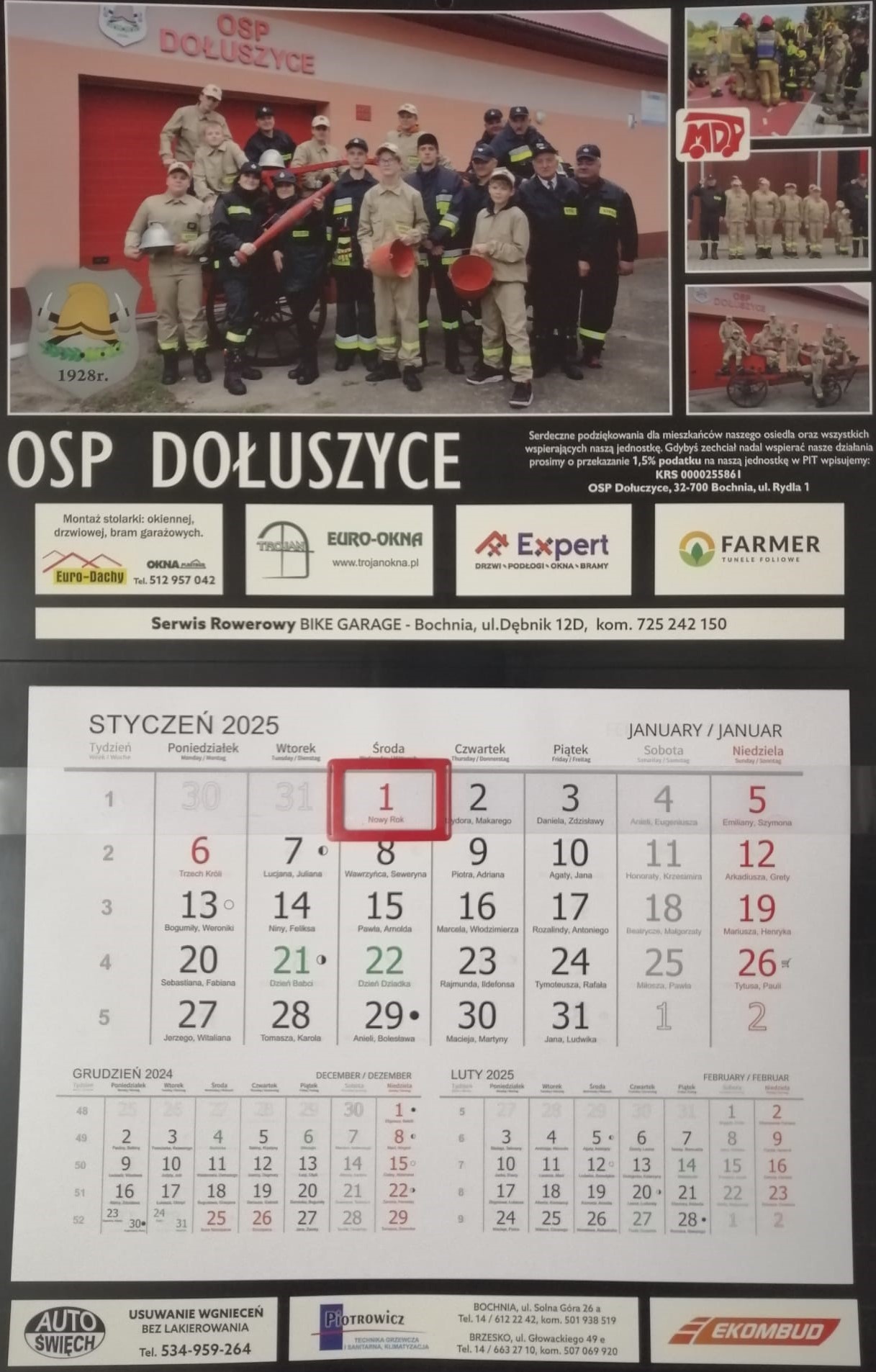 kalendarz OSP 2025